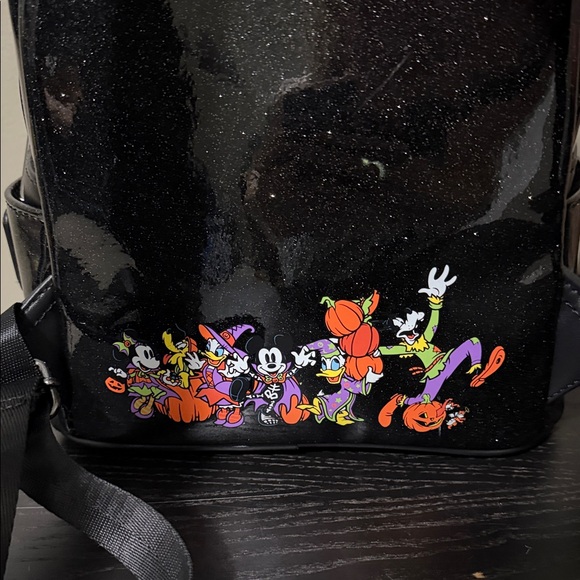 Loungefly Black and Purple Halloween Backpack - Picture 5 of 7